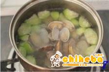 丝瓜花蛤汤的做法 步骤7